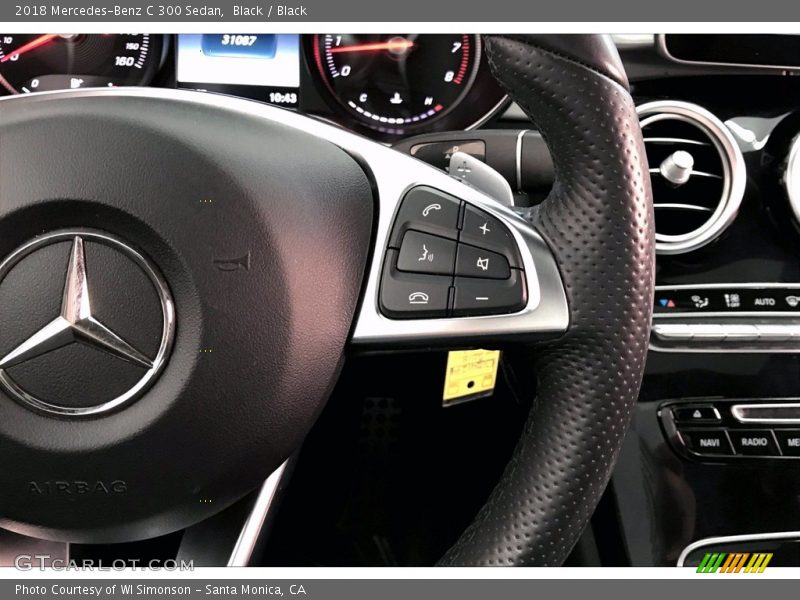 Black / Black 2018 Mercedes-Benz C 300 Sedan