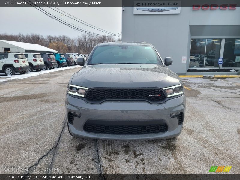 Destroyer Gray / Black 2021 Dodge Durango GT AWD