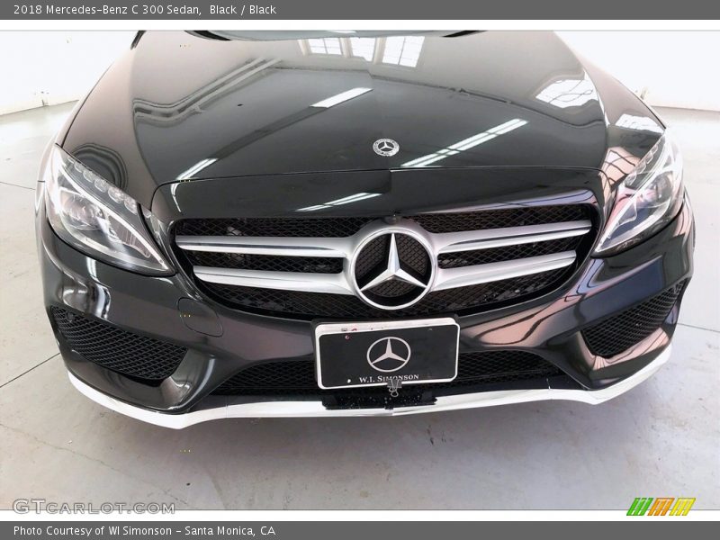Black / Black 2018 Mercedes-Benz C 300 Sedan