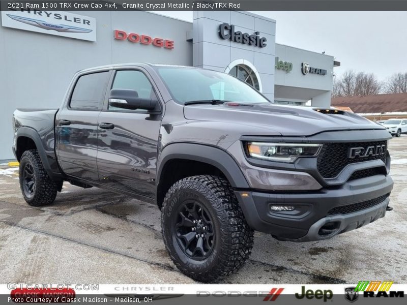 Granite Crystal Metallic / Black/TRX Red 2021 Ram 1500 TRX Crew Cab 4x4