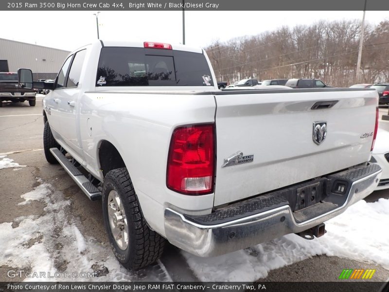 Bright White / Black/Diesel Gray 2015 Ram 3500 Big Horn Crew Cab 4x4