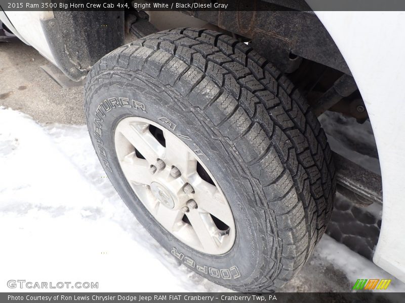 Bright White / Black/Diesel Gray 2015 Ram 3500 Big Horn Crew Cab 4x4