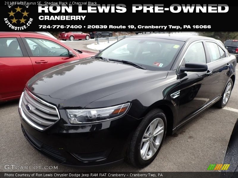 Shadow Black / Charcoal Black 2018 Ford Taurus SE
