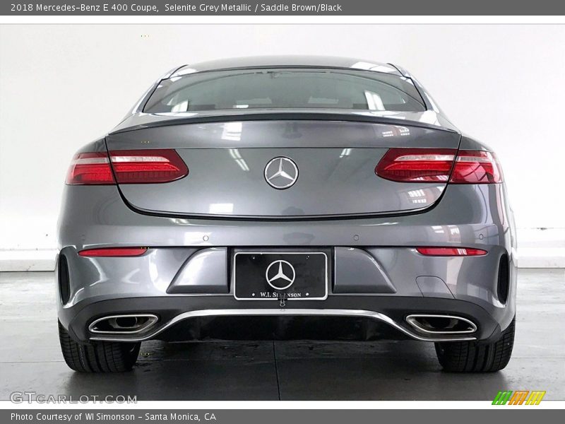 Selenite Grey Metallic / Saddle Brown/Black 2018 Mercedes-Benz E 400 Coupe