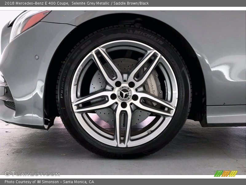 Selenite Grey Metallic / Saddle Brown/Black 2018 Mercedes-Benz E 400 Coupe