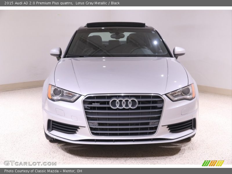 Lotus Gray Metallic / Black 2015 Audi A3 2.0 Premium Plus quattro