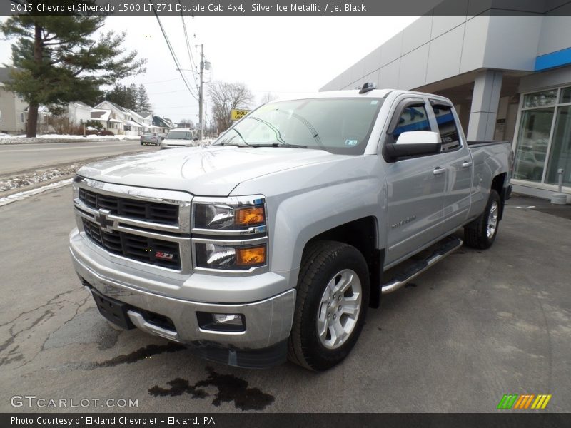 Silver Ice Metallic / Jet Black 2015 Chevrolet Silverado 1500 LT Z71 Double Cab 4x4