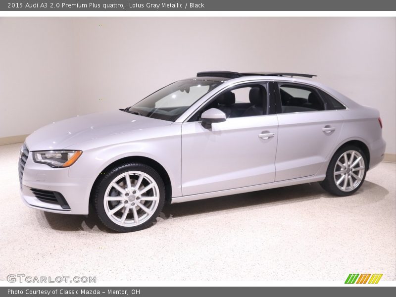 Lotus Gray Metallic / Black 2015 Audi A3 2.0 Premium Plus quattro