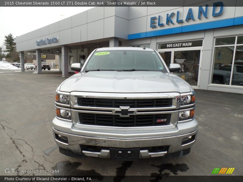 Silver Ice Metallic / Jet Black 2015 Chevrolet Silverado 1500 LT Z71 Double Cab 4x4