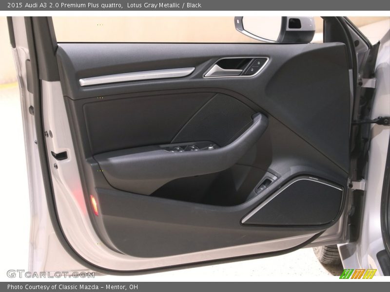 Lotus Gray Metallic / Black 2015 Audi A3 2.0 Premium Plus quattro
