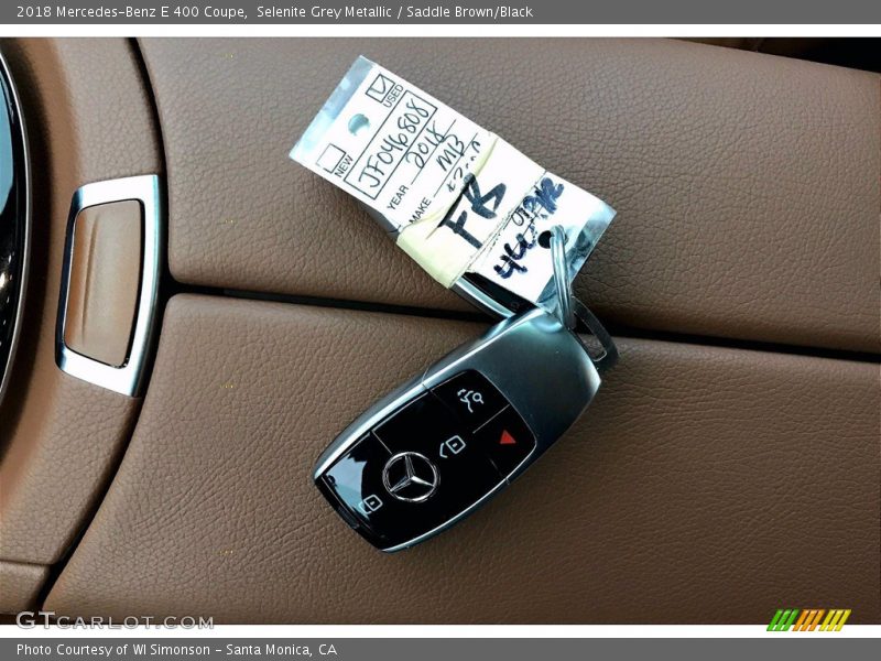 Selenite Grey Metallic / Saddle Brown/Black 2018 Mercedes-Benz E 400 Coupe