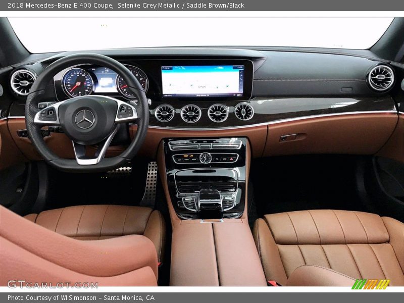 Selenite Grey Metallic / Saddle Brown/Black 2018 Mercedes-Benz E 400 Coupe