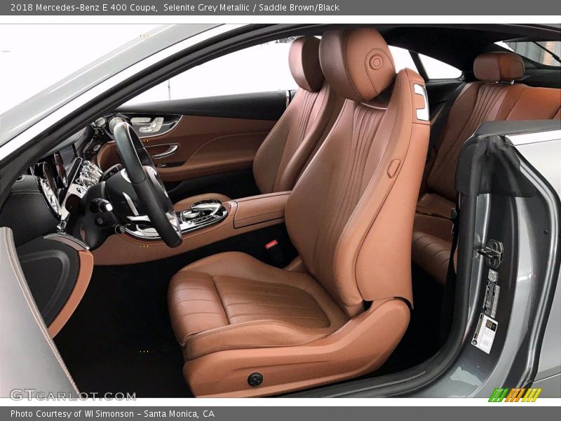 Selenite Grey Metallic / Saddle Brown/Black 2018 Mercedes-Benz E 400 Coupe