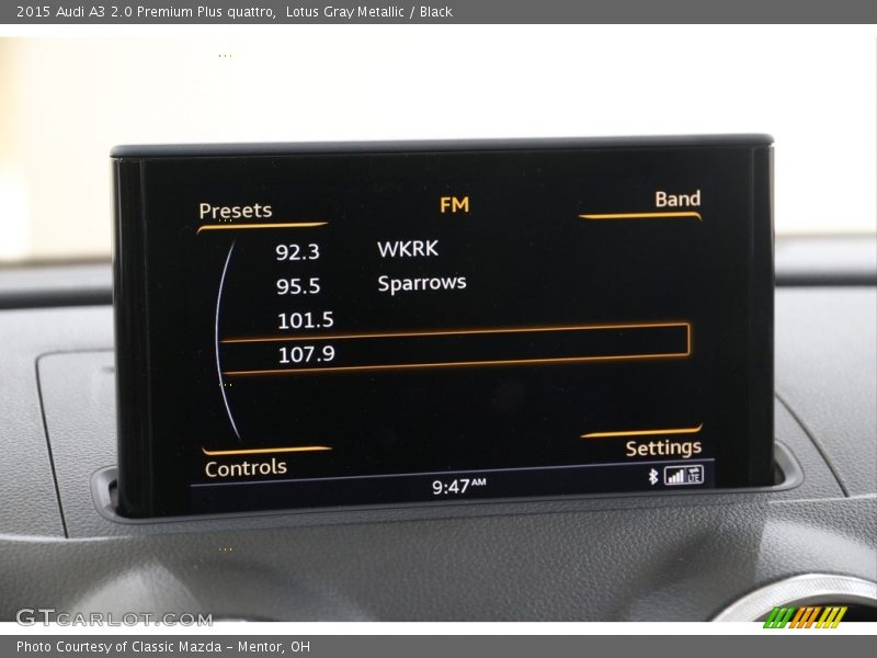 Lotus Gray Metallic / Black 2015 Audi A3 2.0 Premium Plus quattro