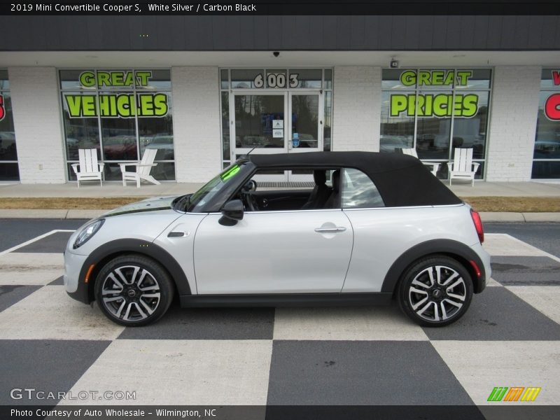 White Silver / Carbon Black 2019 Mini Convertible Cooper S