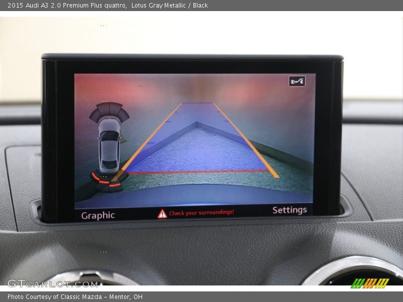Lotus Gray Metallic / Black 2015 Audi A3 2.0 Premium Plus quattro