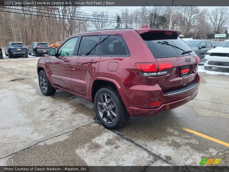 Velvet Red Pearl / Black 2021 Jeep Grand Cherokee Limited 4x4