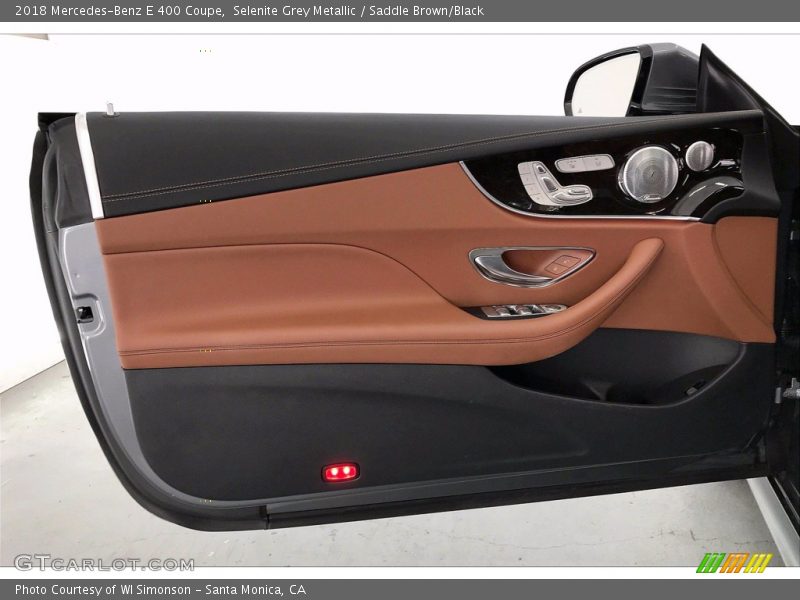 Selenite Grey Metallic / Saddle Brown/Black 2018 Mercedes-Benz E 400 Coupe