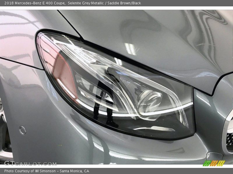 Selenite Grey Metallic / Saddle Brown/Black 2018 Mercedes-Benz E 400 Coupe
