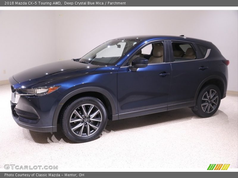 Deep Crystal Blue Mica / Parchment 2018 Mazda CX-5 Touring AWD