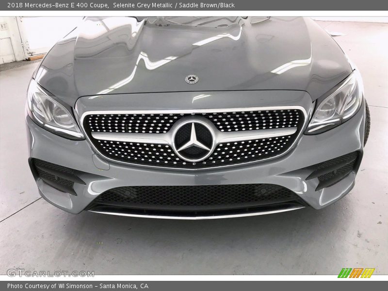Selenite Grey Metallic / Saddle Brown/Black 2018 Mercedes-Benz E 400 Coupe