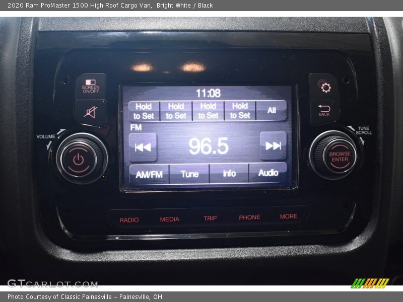 Bright White / Black 2020 Ram ProMaster 1500 High Roof Cargo Van
