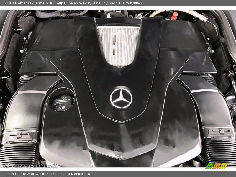 Selenite Grey Metallic / Saddle Brown/Black 2018 Mercedes-Benz E 400 Coupe
