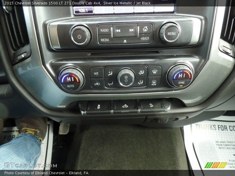 Silver Ice Metallic / Jet Black 2015 Chevrolet Silverado 1500 LT Z71 Double Cab 4x4