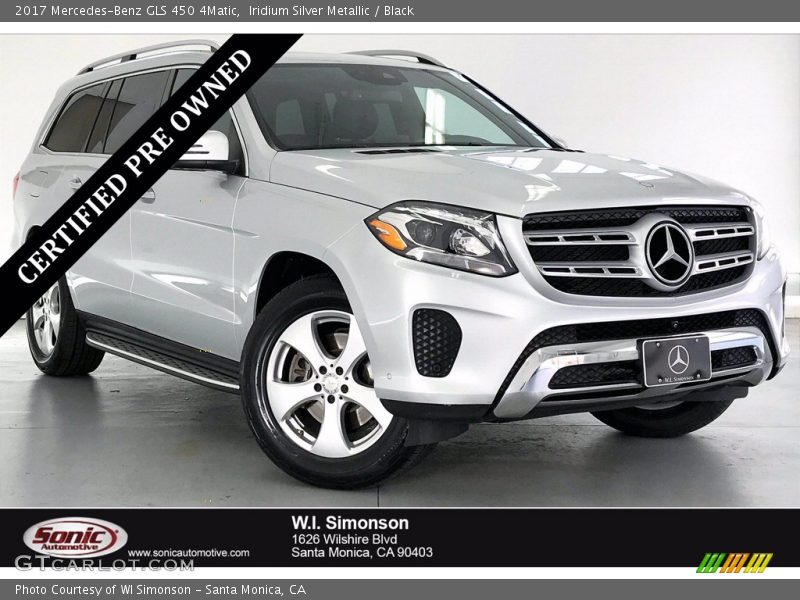 Iridium Silver Metallic / Black 2017 Mercedes-Benz GLS 450 4Matic