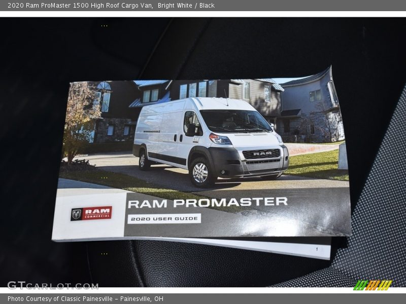 Bright White / Black 2020 Ram ProMaster 1500 High Roof Cargo Van