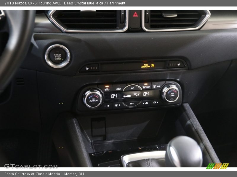 Deep Crystal Blue Mica / Parchment 2018 Mazda CX-5 Touring AWD