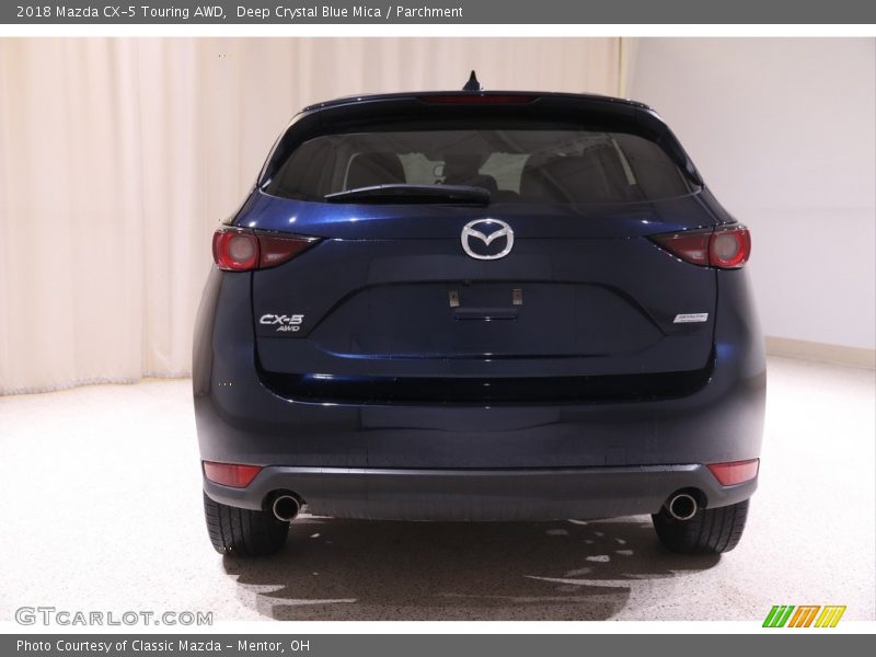 Deep Crystal Blue Mica / Parchment 2018 Mazda CX-5 Touring AWD