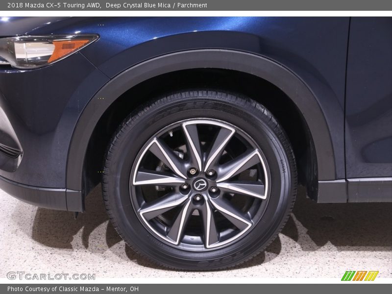Deep Crystal Blue Mica / Parchment 2018 Mazda CX-5 Touring AWD