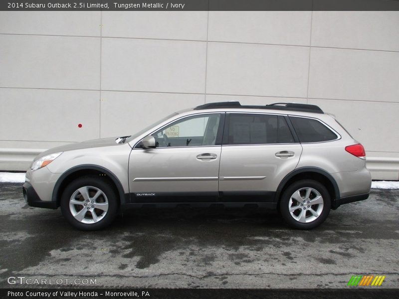 Tungsten Metallic / Ivory 2014 Subaru Outback 2.5i Limited