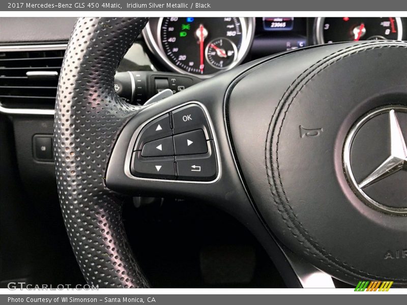 Iridium Silver Metallic / Black 2017 Mercedes-Benz GLS 450 4Matic