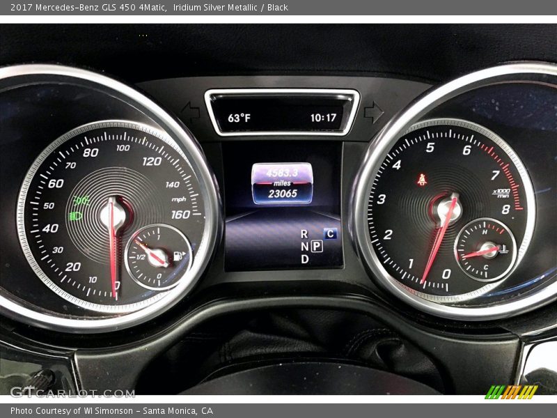 Iridium Silver Metallic / Black 2017 Mercedes-Benz GLS 450 4Matic