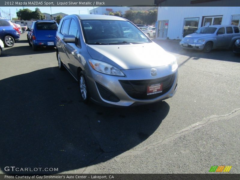 Liquid Silver Metallic / Black 2012 Mazda MAZDA5 Sport