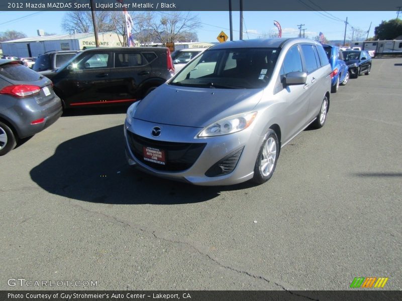 Liquid Silver Metallic / Black 2012 Mazda MAZDA5 Sport
