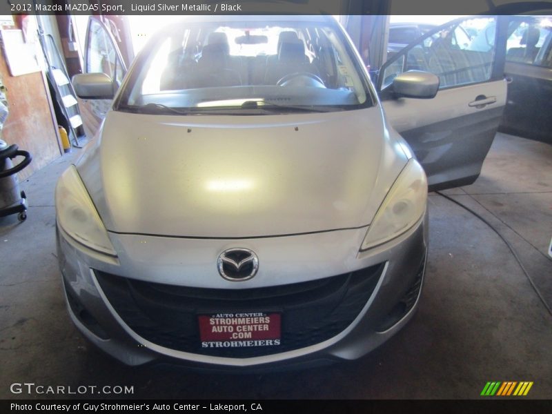Liquid Silver Metallic / Black 2012 Mazda MAZDA5 Sport