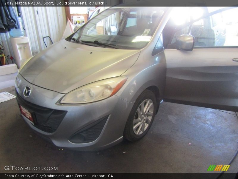 Liquid Silver Metallic / Black 2012 Mazda MAZDA5 Sport