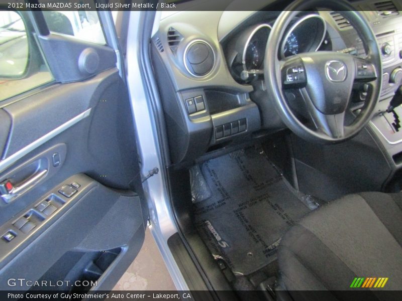 Liquid Silver Metallic / Black 2012 Mazda MAZDA5 Sport