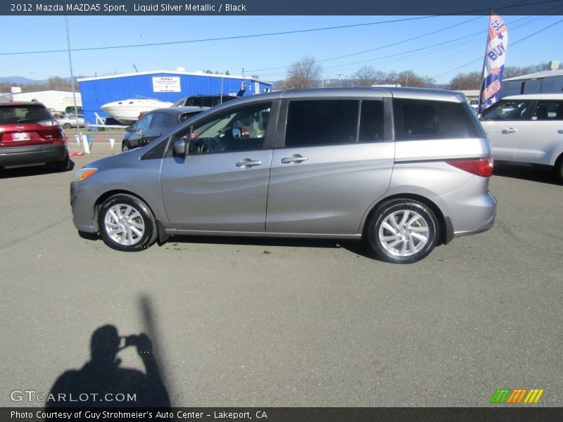 Liquid Silver Metallic / Black 2012 Mazda MAZDA5 Sport