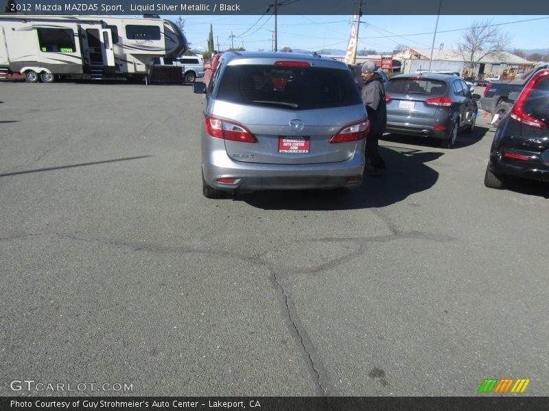 Liquid Silver Metallic / Black 2012 Mazda MAZDA5 Sport