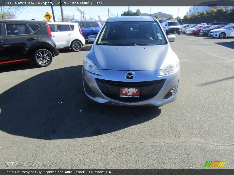 Liquid Silver Metallic / Black 2012 Mazda MAZDA5 Sport