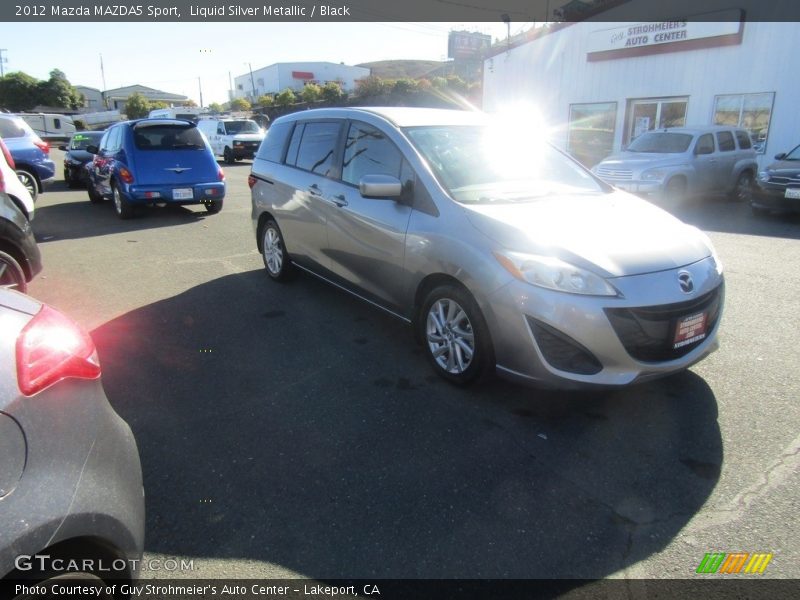 Liquid Silver Metallic / Black 2012 Mazda MAZDA5 Sport