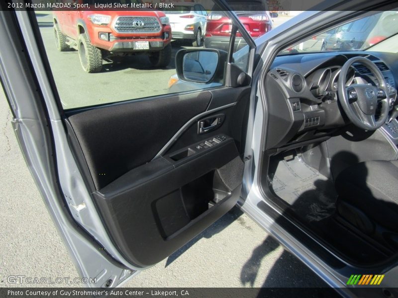 Liquid Silver Metallic / Black 2012 Mazda MAZDA5 Sport