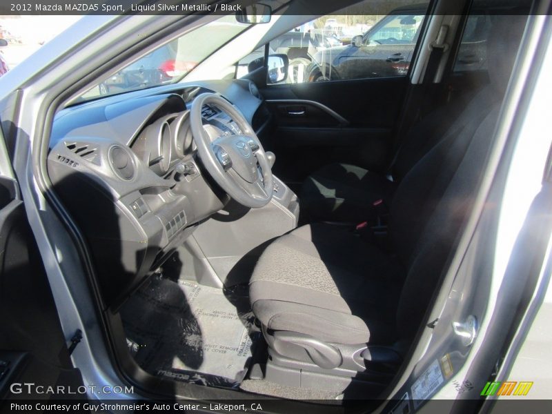 Liquid Silver Metallic / Black 2012 Mazda MAZDA5 Sport