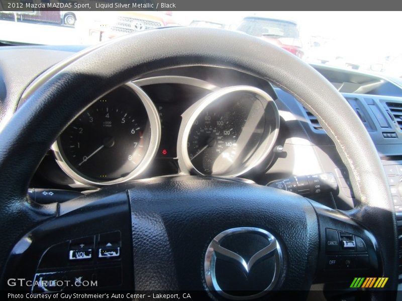 Liquid Silver Metallic / Black 2012 Mazda MAZDA5 Sport