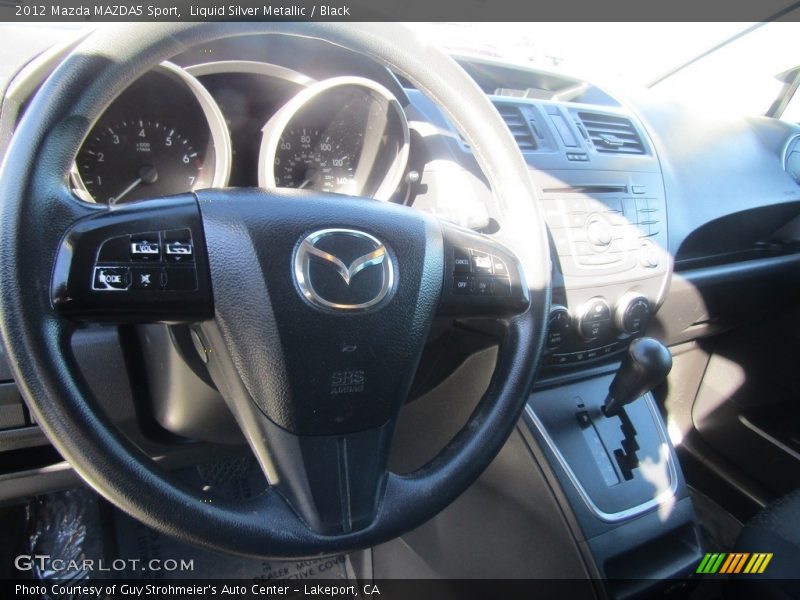 Liquid Silver Metallic / Black 2012 Mazda MAZDA5 Sport