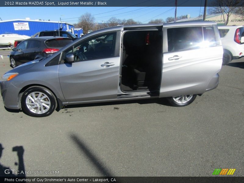 Liquid Silver Metallic / Black 2012 Mazda MAZDA5 Sport